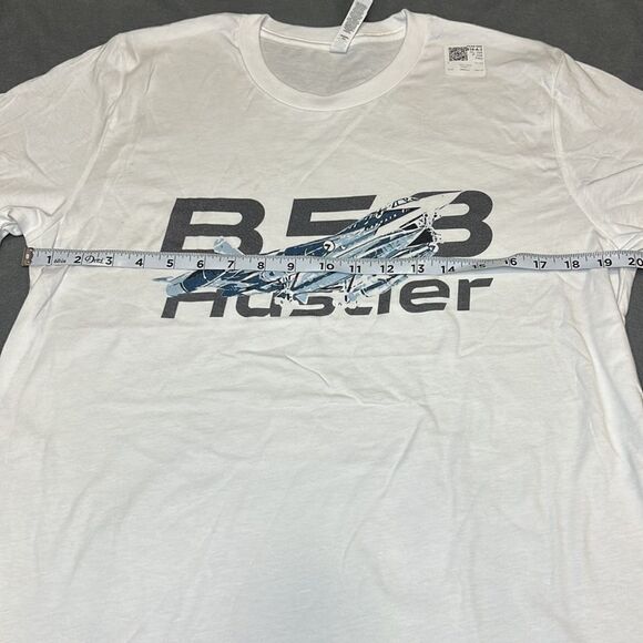 B58 Hustler Men’s White Short Sleeve Crew Neck T-Shirt Size Large - Picture 5 of 6